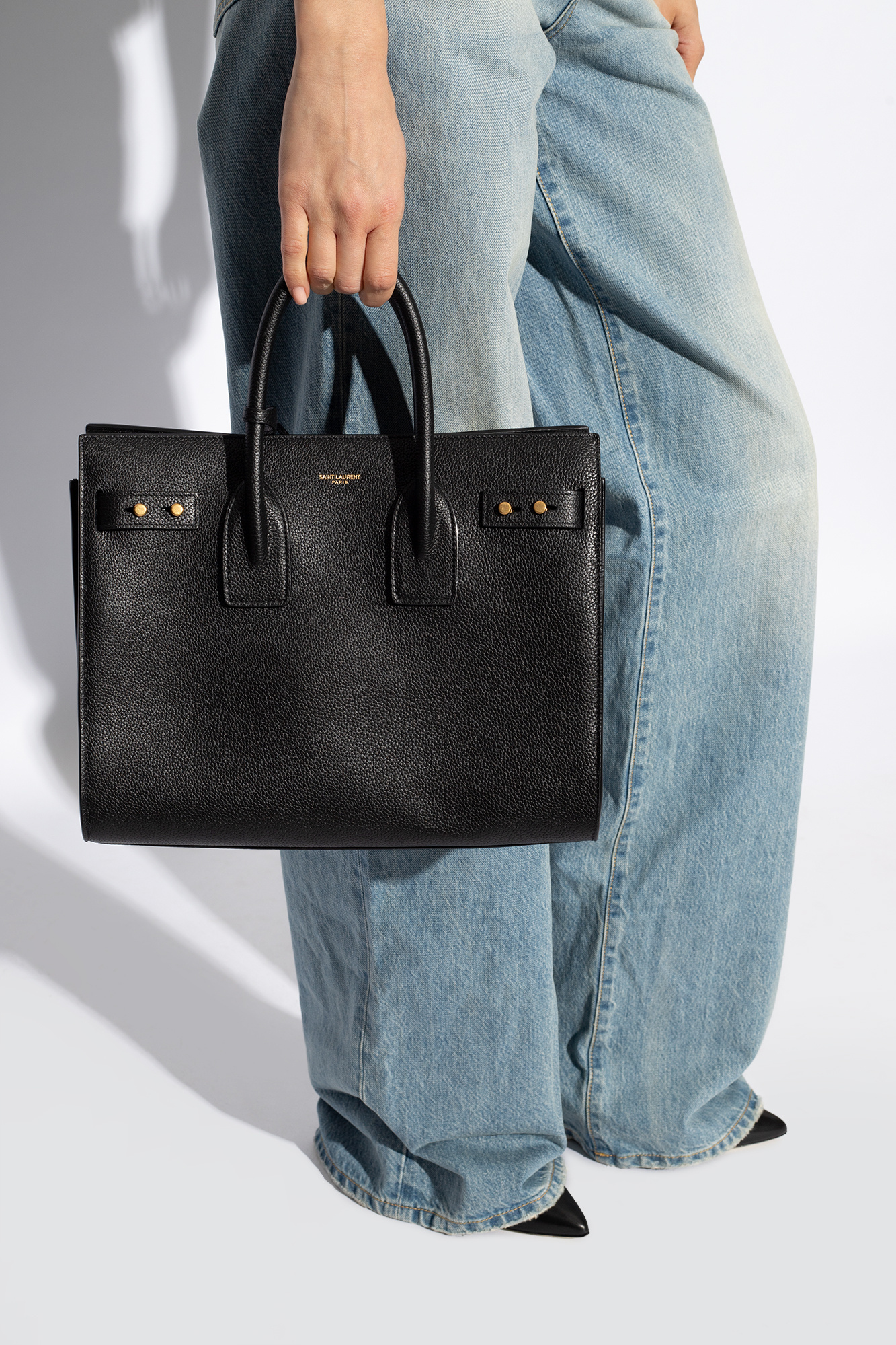 Czarny Torba na ramię 'Sac De Jour Small' Saint Laurent